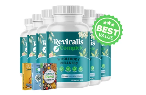 Reviralis Complete ultimate package, 6 bottles with 3 free e-books